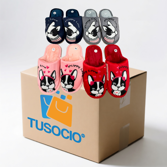 Caja 48 piezas de Chanclas para invierno perros